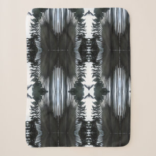 palm leaf sherpa blanket