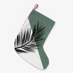 Palm leaf small christmas stocking