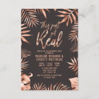 Palm Leaf This Just Got Real Engagement Party