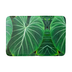 Palm Leaf, tropical foliage, jungle rainforest  Bath Mat