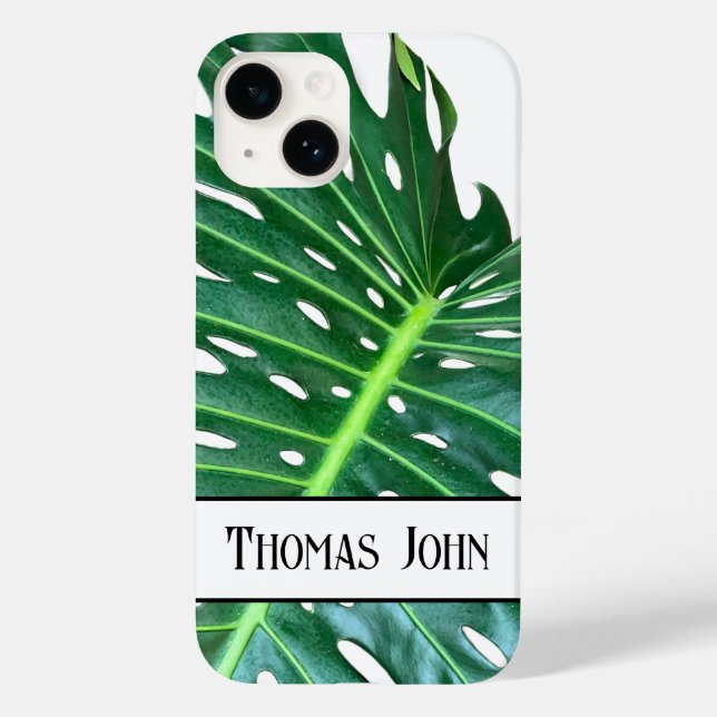 Palm Leaf, tropical foliage, jungle rainforest  Case-Mate iPhone Case (Back)