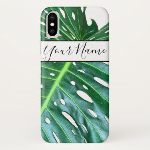 Palm Leaf, tropical foliage, jungle rainforest  iPhone X Case