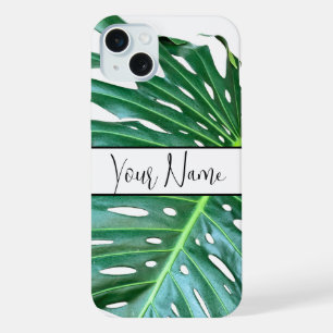 Palm Leaf, tropical foliage, jungle rainforest iPhone 15 Plus Case