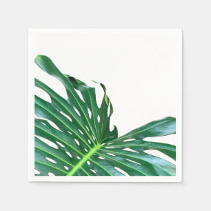 Palm Leaf, tropical foliage, jungle rainforest Napkin