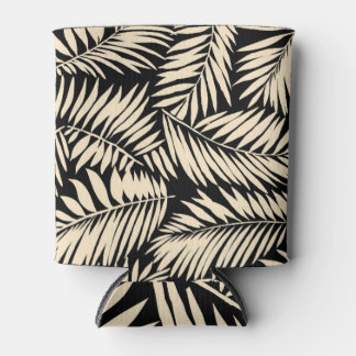 Palm Leaf Vintage: Seamless Pattern Can Cooler