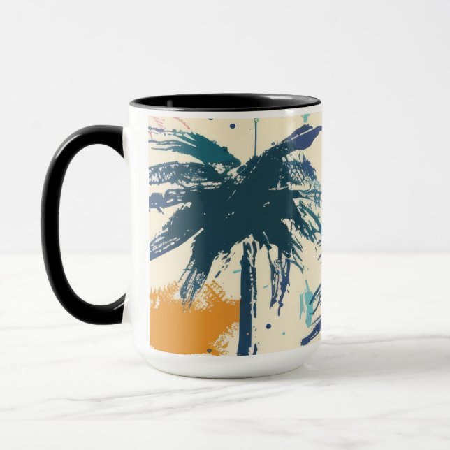 Palm Leaf Water Glass Mug (Left)