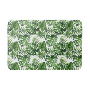Palm leafs bath mat