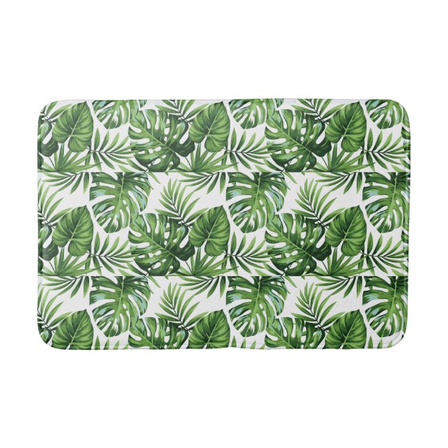 Palm leafs bath mat (Front)