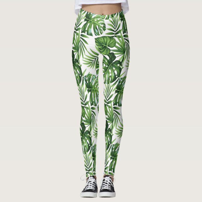 Palm leafs leggings (Front)