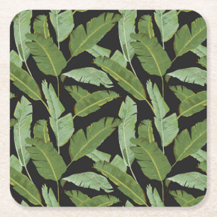 Palm Leaves 2 Square Paper Coaster