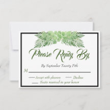 Palm Leaves and Eucalyptus Wedding modern foliage