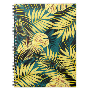 Palm Leaves: Dark Vintage Tropical Notebook