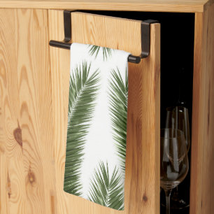 Palm Leaves Finesse Pattern 1 Tea Towel