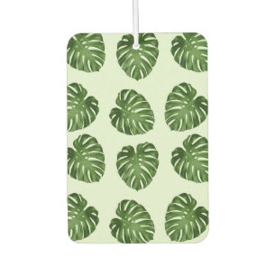 Palm Leaves, Green Leaves, Tropical Pattern Car Air Freshener