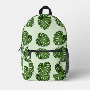 Palm Leaves, Green Leaves, Tropical Pattern Printed Backpack