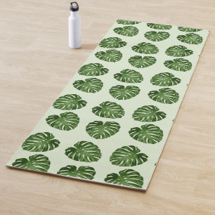 Palm Leaves, Green Leaves, Tropical Pattern Yoga Mat
