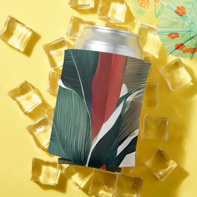 Palm leaves in muted tones can cooler (In Situ Summer)