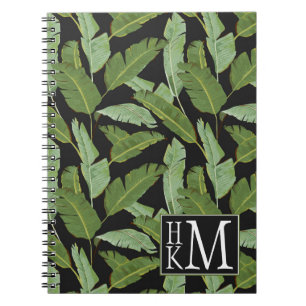 Palm Leaves Monogram Notebook