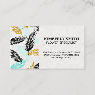 Palm Leaves   Natural Business Card