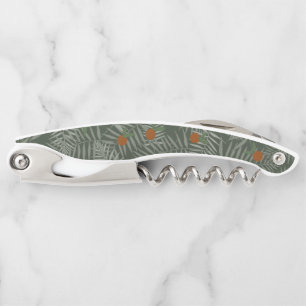 Palm Leaves & Oranges Corkscrew