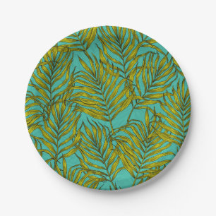 Palm leaves paper plate