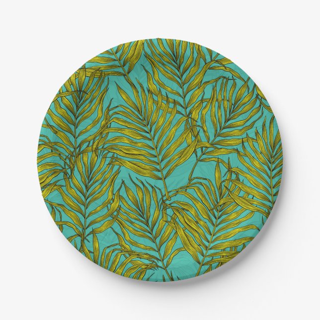 Palm leaves paper plate (Front)