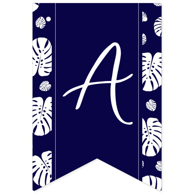 Palm Leaves Pattern bunting banner (First Flag)
