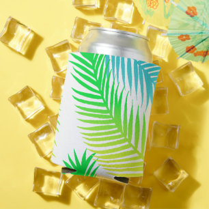 Palm leaves pattern can cooler
