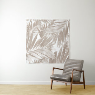 Palm Leaves Pattern Love #4 #tropical #wall #decor Tapestry