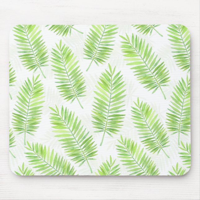 Palm leaves pattern mouse mat (Front)