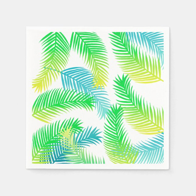 Palm leaves pattern napkin (Front)