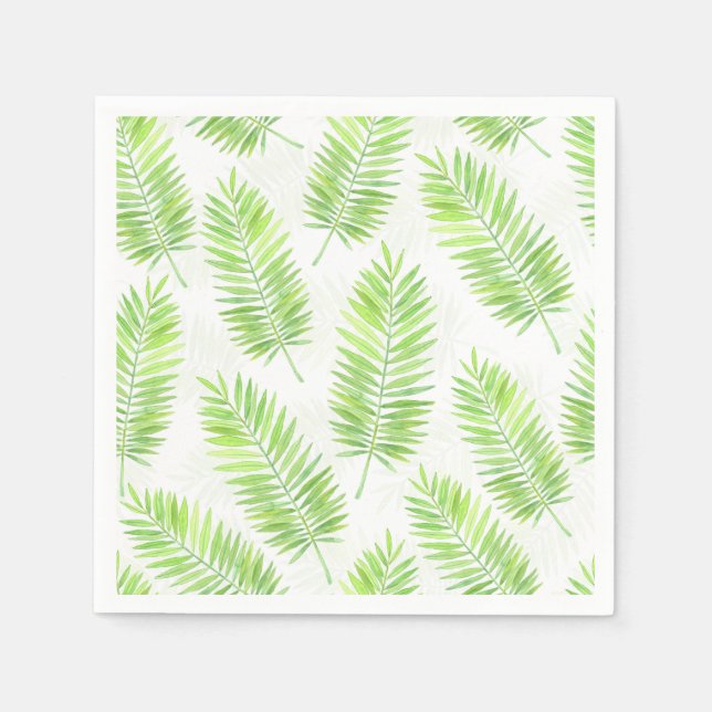 Palm leaves pattern napkin (Front)