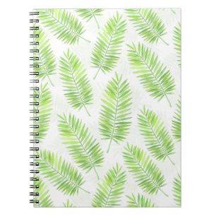 Palm leaves pattern notebook