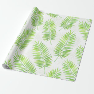Palm leaves pattern wrapping paper