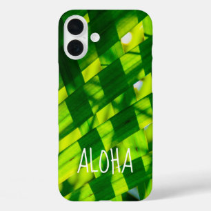Palm Leaves Plaid, Kapaa, Kauai, Hawaii Case-Mate  iPhone 16 Plus Case