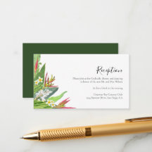 Palm Leaves Plumeria Tropical Elegant