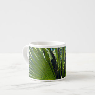 Palm Leaves, Sea Breeze Espresso Cup
