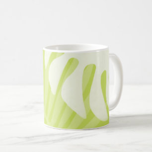 Palm Leaves Trio Lime Green Coffee Mug
