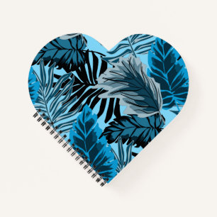 Palm leaves, tropical, Botanical, jungle, forest, Notebook