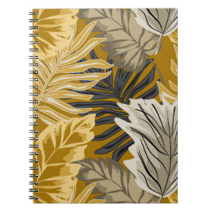 Palm leaves, tropical, Botanical, jungle, forest, Notebook