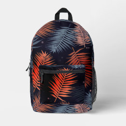 Palm Leaves Tropical Design Printed Backpack
