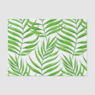 Palm leaves watercolor tissue paper