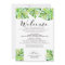Palm Leaves Wedding Itinerary Welcome Letter