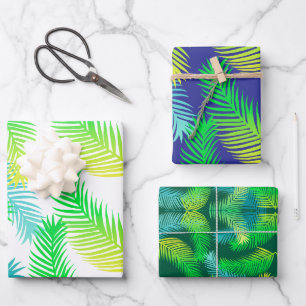 Palm Leaves Wrapping Paper Sheets – Tropical Gift
