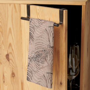 Palm Leo Animal Print Glam 1 Tea Towel
