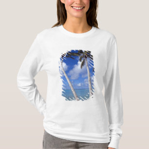 Palm lined beach Cook Islands T-Shirt