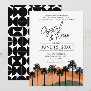 Palm Modern Wedding Invitation (nuetral)