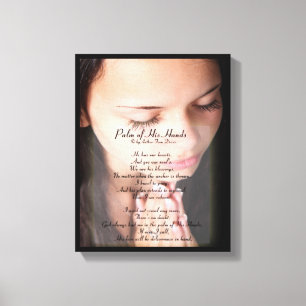 Palm of His Hands POEM 4 CANVAS CANVAS PRINT