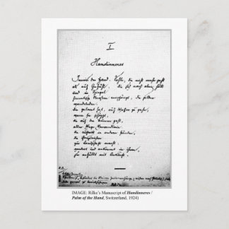 PALM OF THE HAND POSTCARD