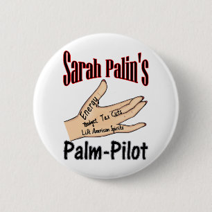 palm-pilot 6 cm round badge